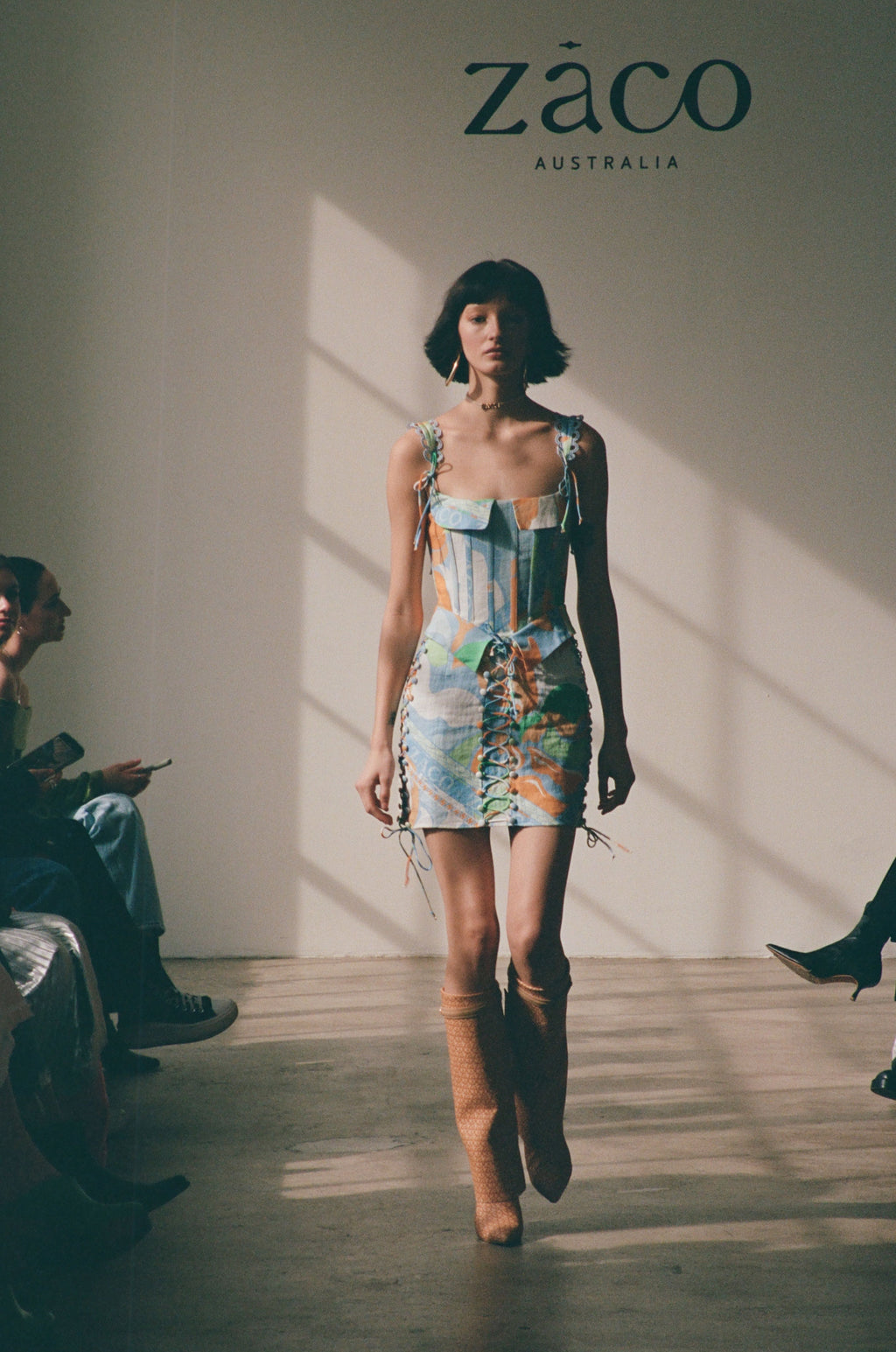 SAMPLE-Tyra Lace Up Dress - Calista Aliza