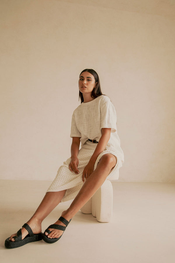 Black Platform Tiera Platform Sandals