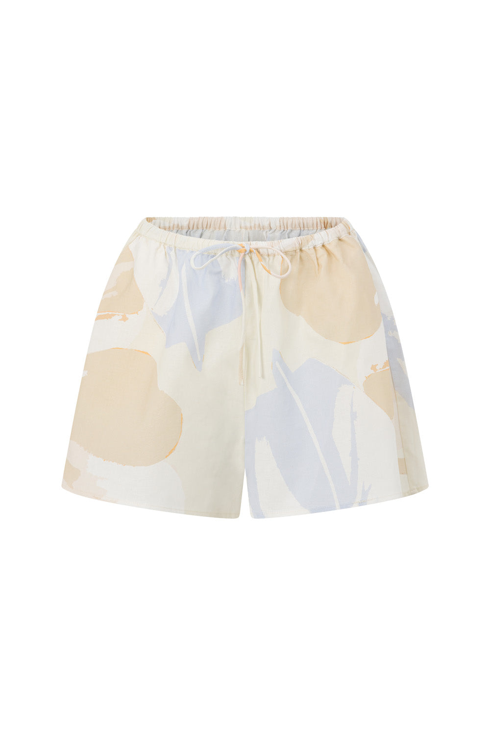 Pink Vintage Bloom Print Elastic Drawstring Adalyn Shorts