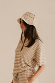Maris Crochet Bucket Hat - Beige