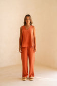 SAMPLE-Dita Top - Blood Orange
