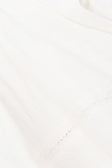 Zelle Lace Button Front Tie Playsuit - White
