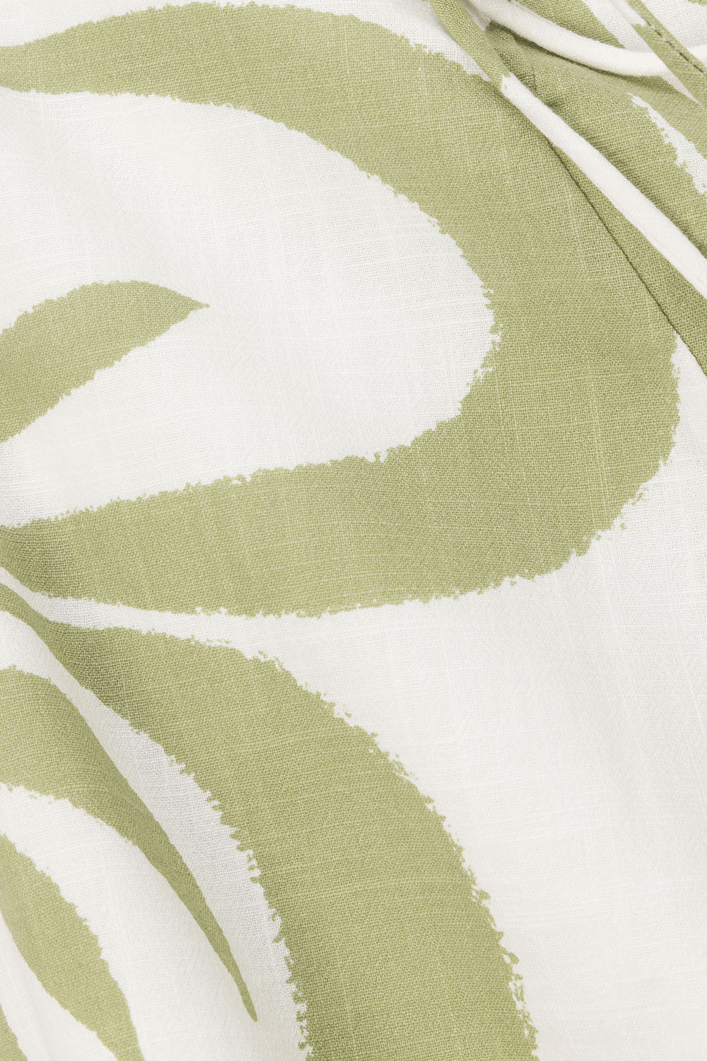 Green Paradisus Floral Print Bow Mini Natsuki Dress