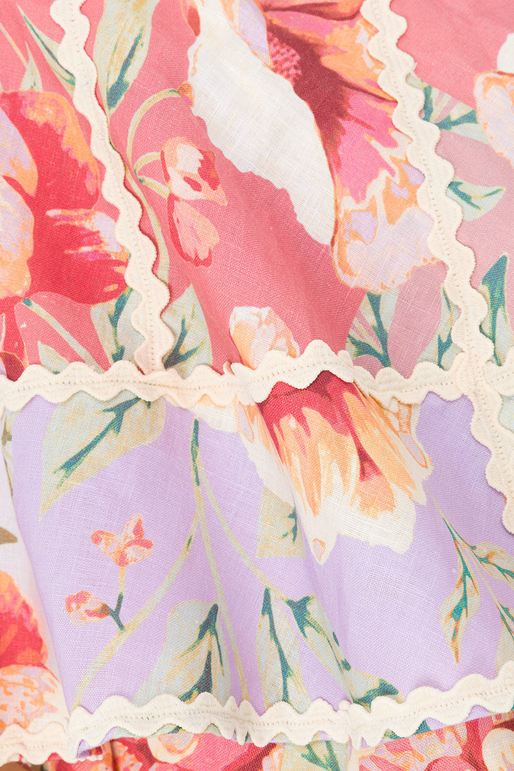 Pink Desert Rose Print Strapless Hera Playsuit