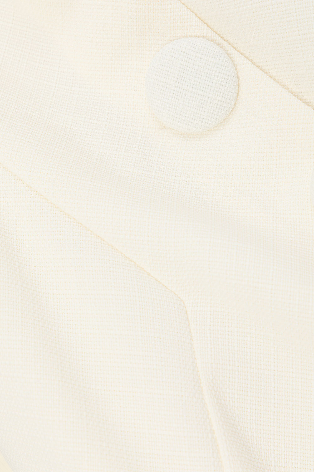 White Structured Strapless Button Salma Top
