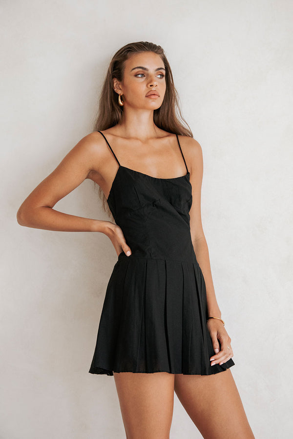 Angelica Mini Dress - Black