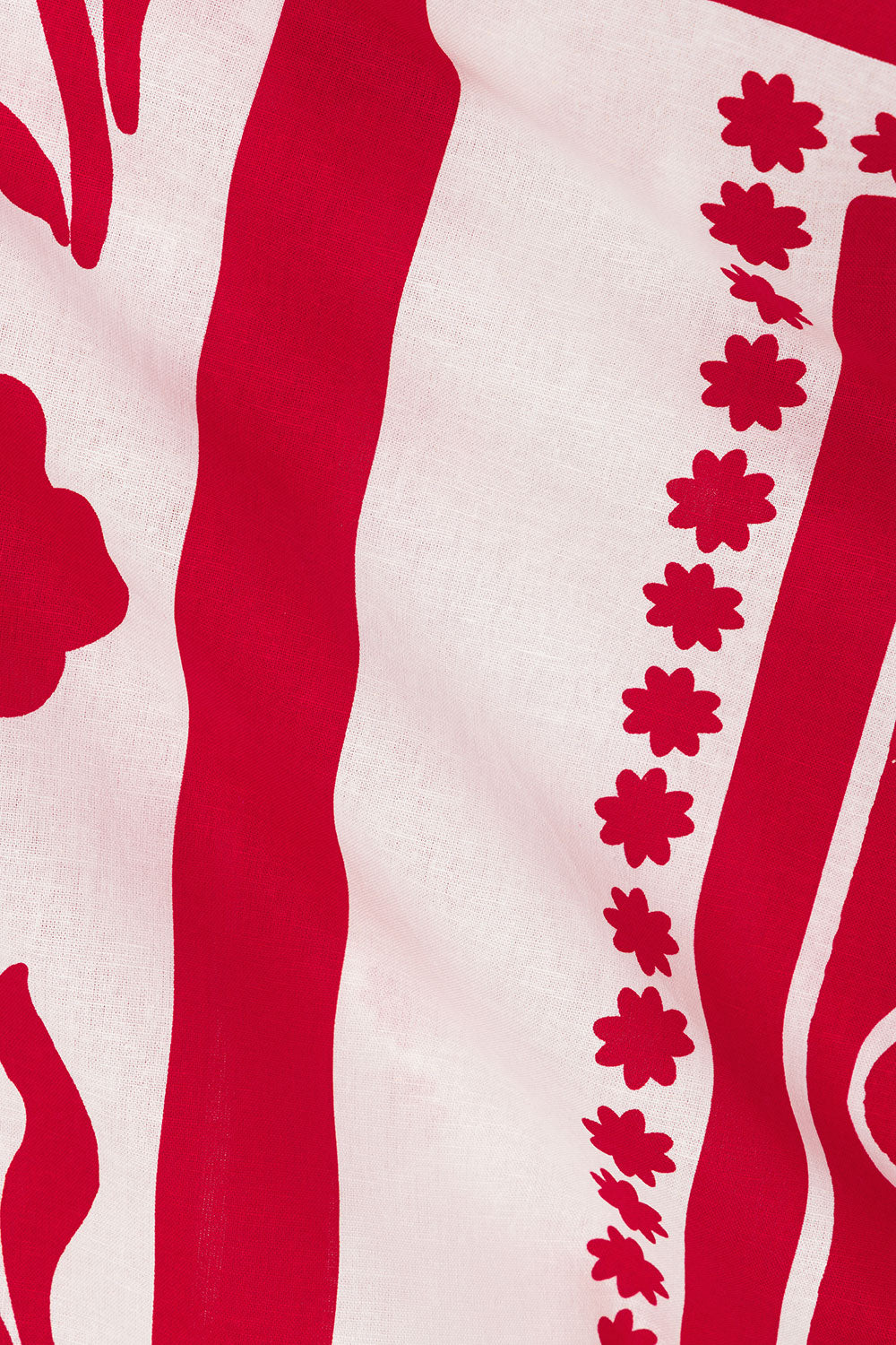 Red Voyage Print Drawstring Mini Kit Shirt Dress