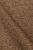 Chocolate Brown One Shoulder Side Tie Zen Top
