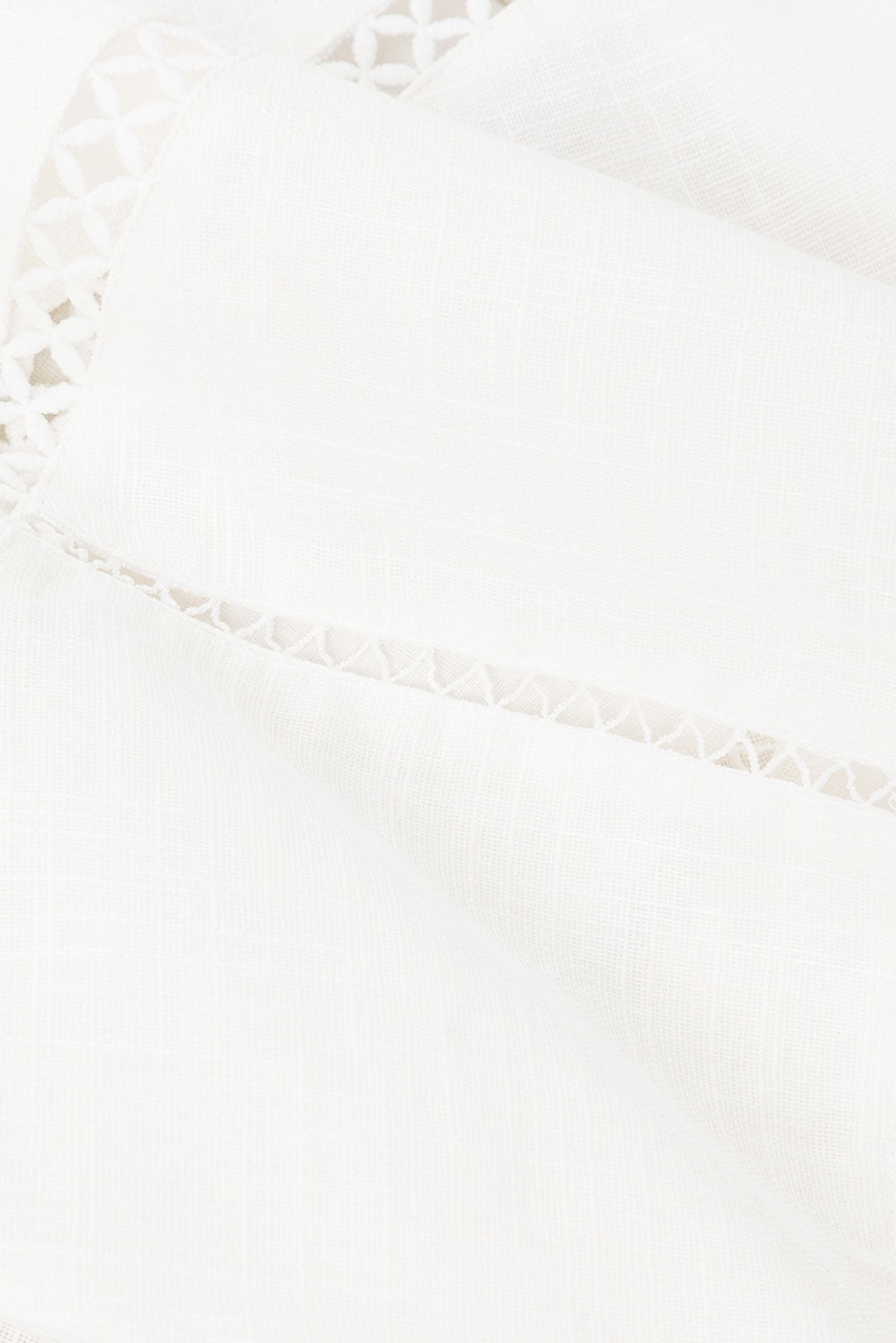 White Cheesecloth Puff Sleeve Amelia Top