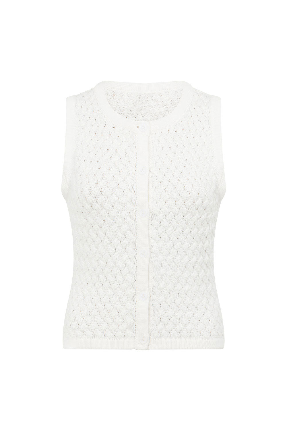 Avalon Knit Top  - White