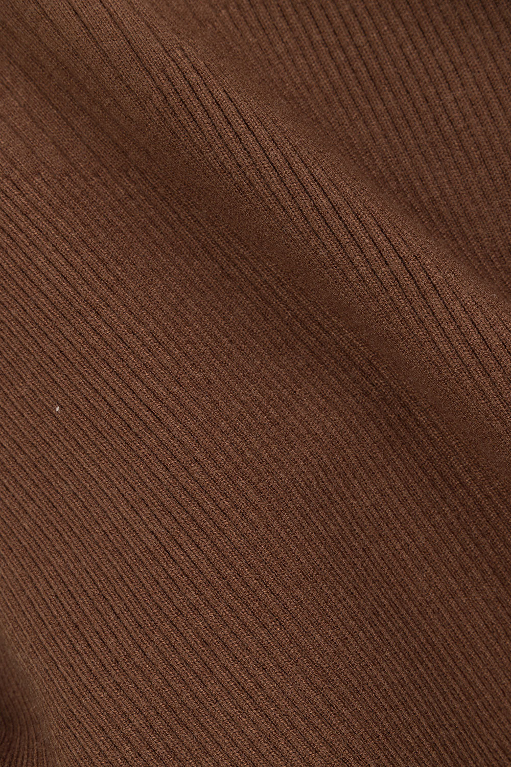 Gingerbread Brown Knit Asymmetric Ellamay Top