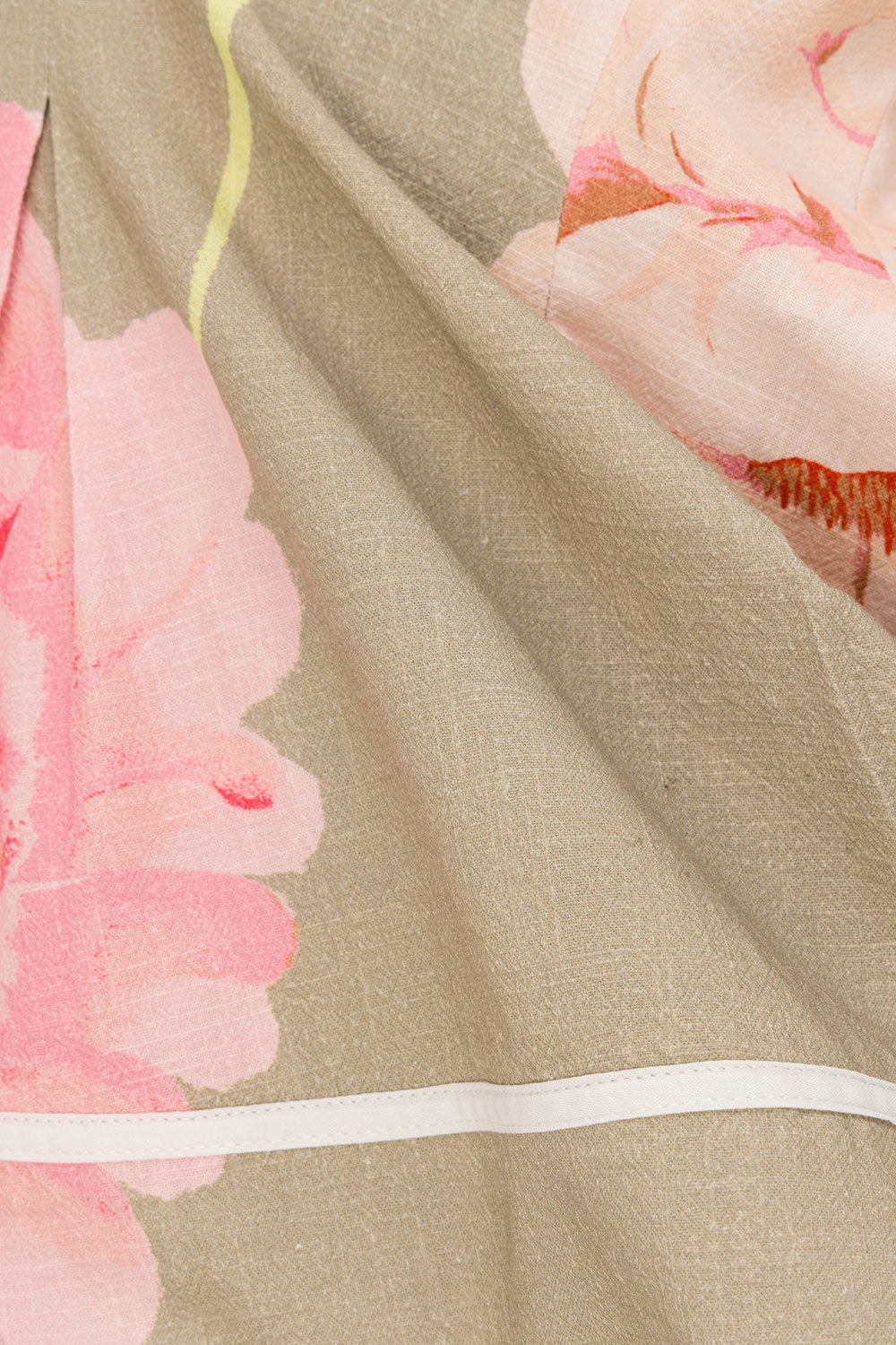 Fiori Green Floral Print Flared Meadow Top