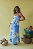 SAMPLE-Mirae Dress - Azure Bloom