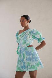 Jonty Puff Dress - Spring Petals