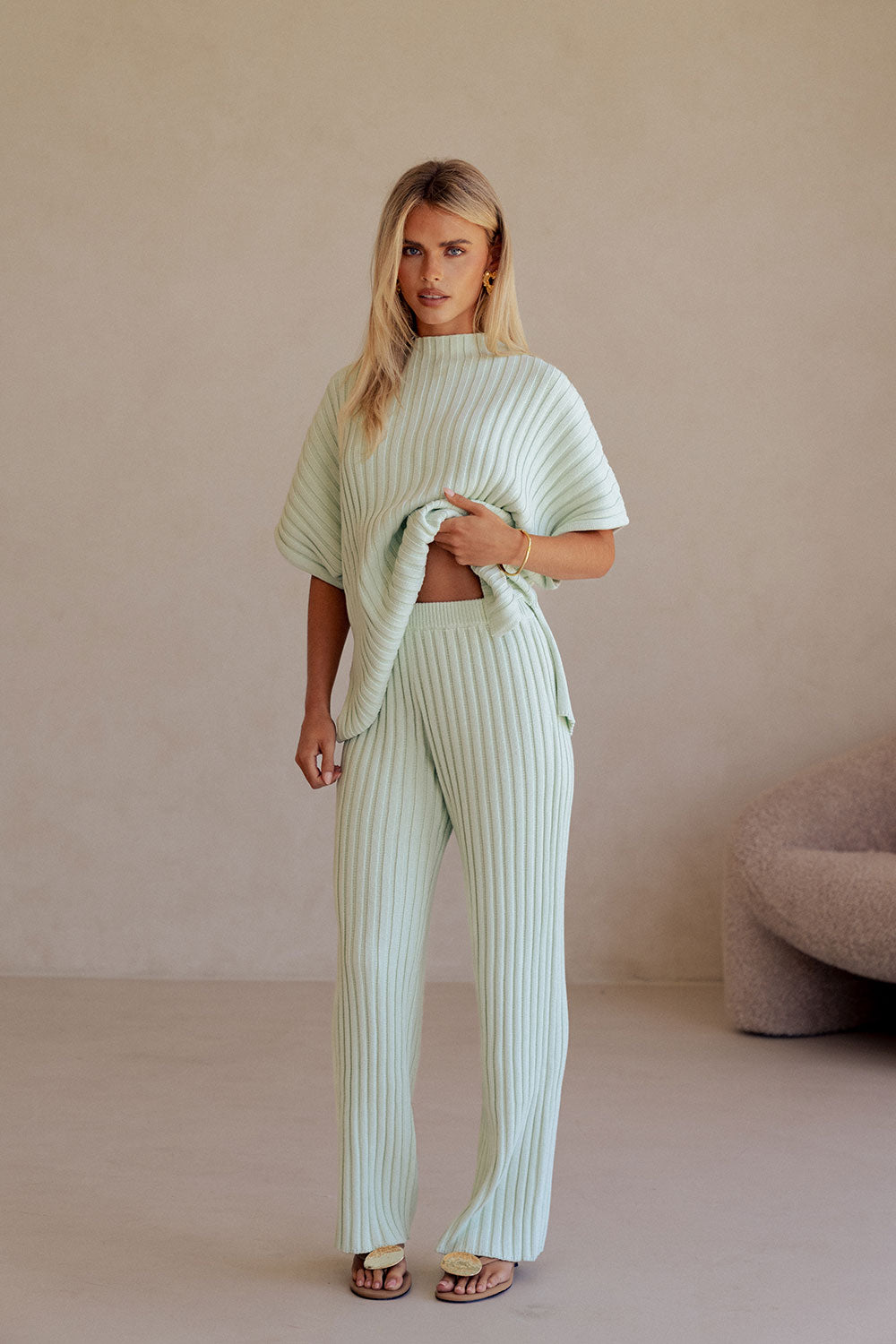 SAMPLE-Celine Pants - Mint