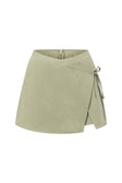 SAMPLE-Rocio Wrap Skort - Green