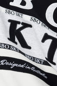 Osaka Vintage Oversized Sweater - Fleece Black White Grey