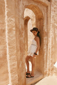 White Cotton One Shoulder Stella Top