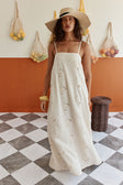 SAMPLE-Melena Dress - Beige Flower