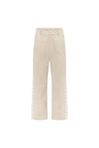 Beige Vintage Lace Detail Millie Pants
