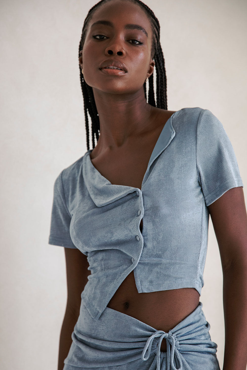 Gazelle Cropped Top - Blue