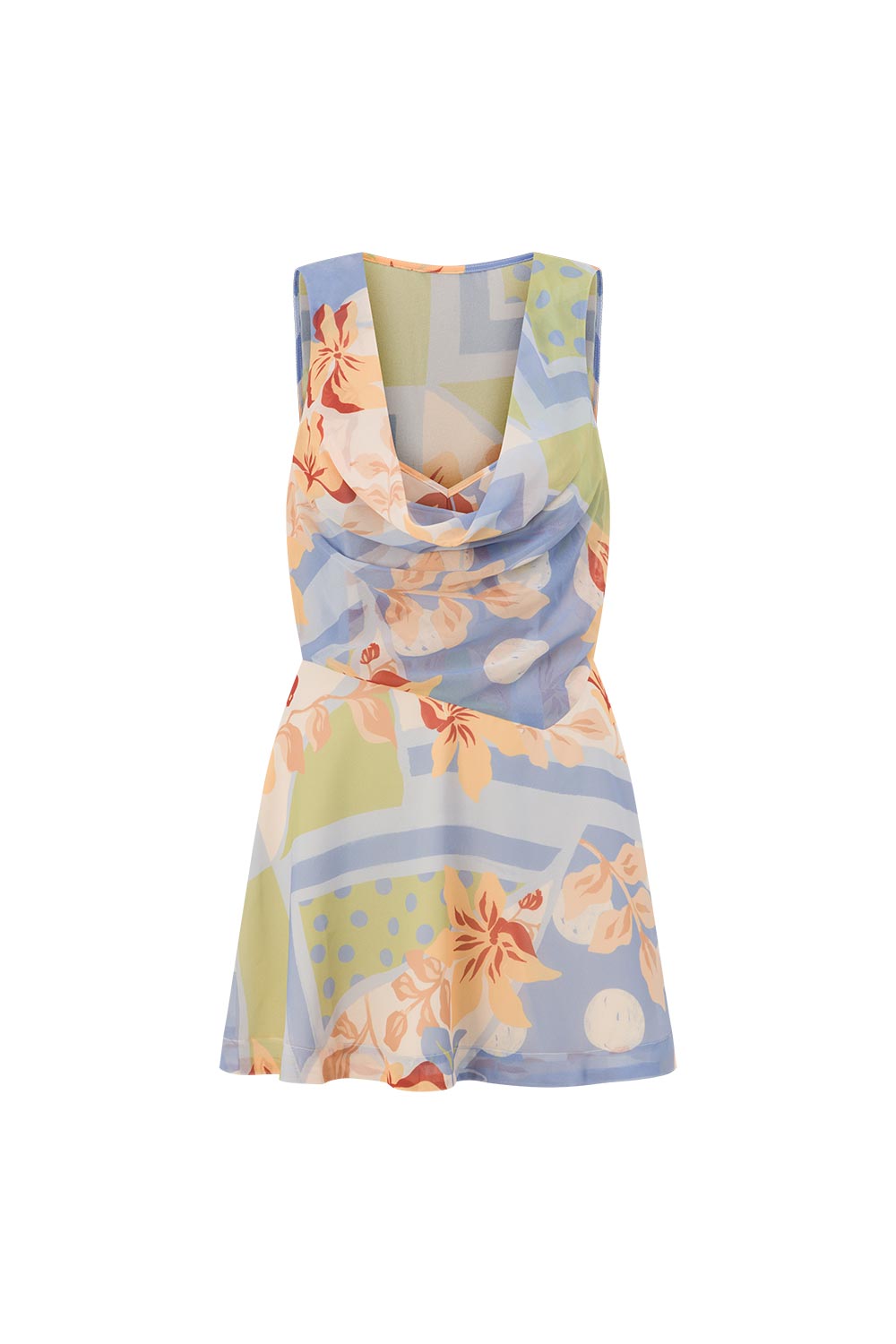 Dasha Dress - Flores Scarf