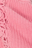 Rose Pink Knit Strappless Ellea Top
