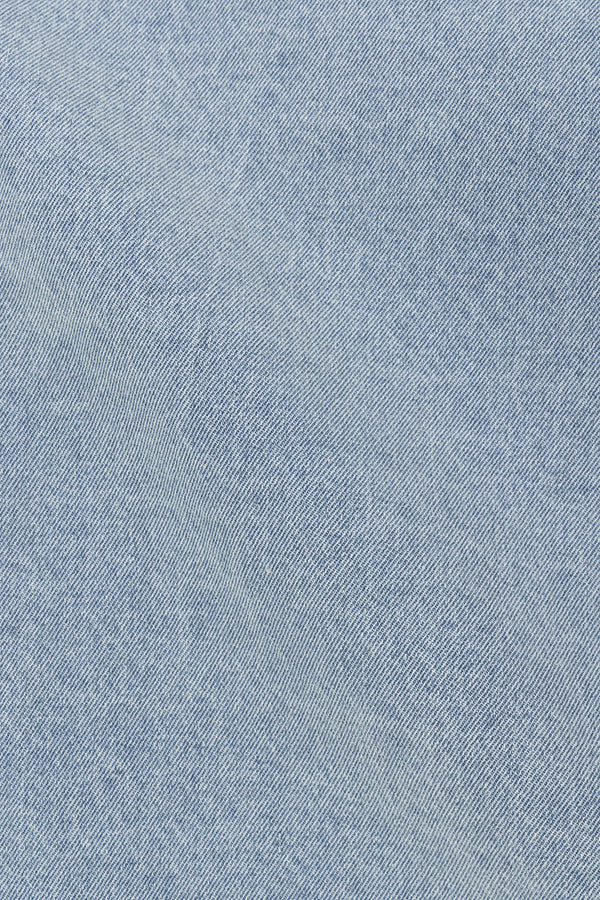 Blue Denim Open V Neck Loralei Top