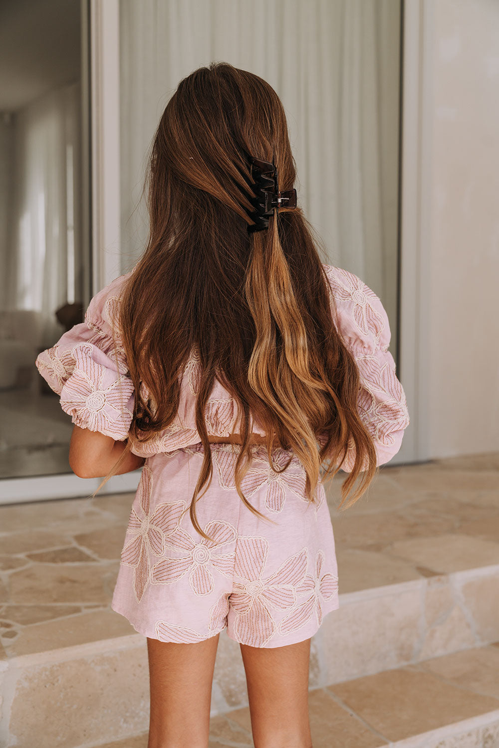 Kid's Bloom Pink Bikkie Mini Shorts