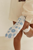Imprint Grip Socks - Blue