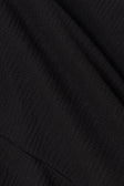 Black High Waist Elastic Drawstring Zen Pants