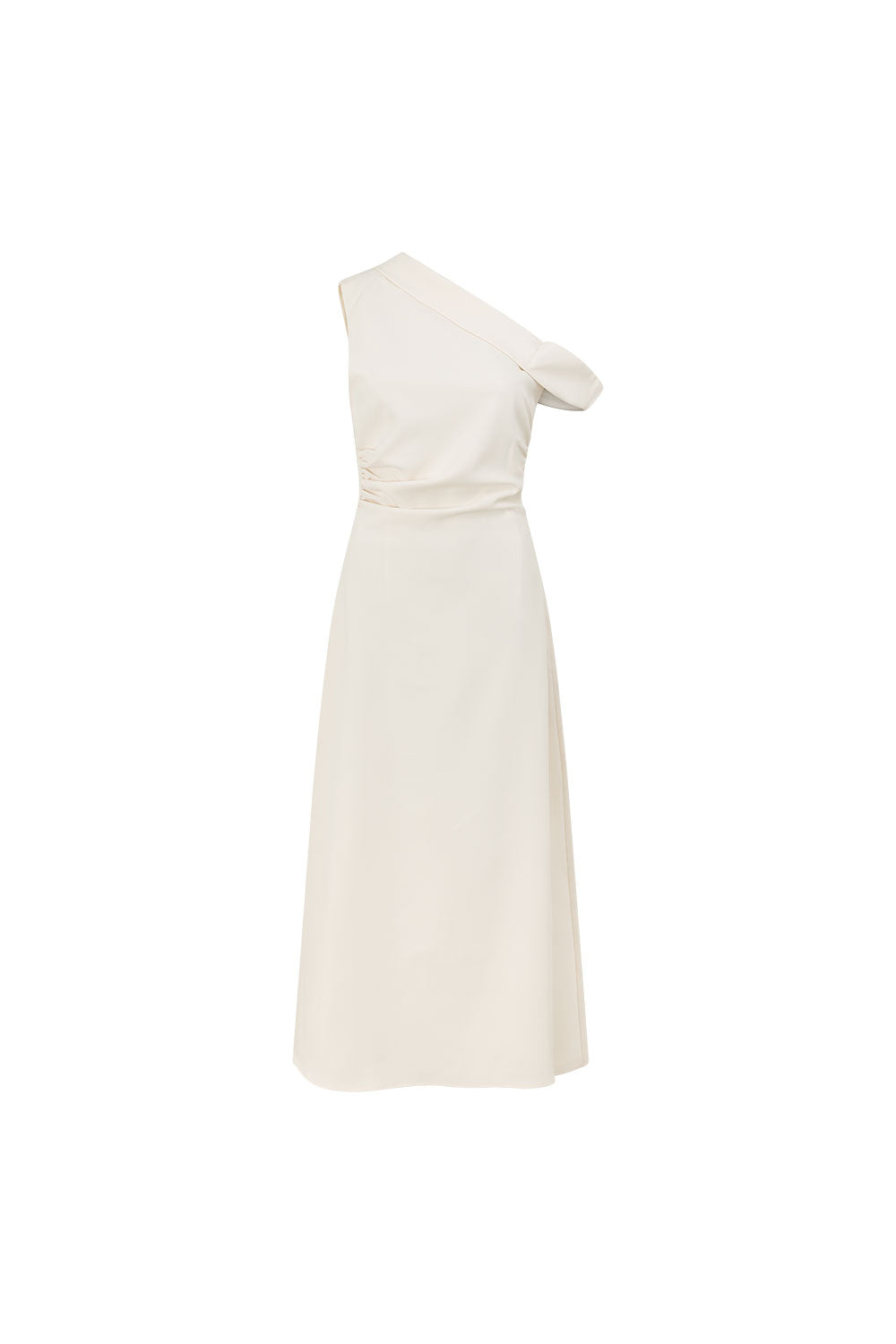 Bridal Cream One Shoulder Maxi Indy Dress