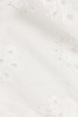 White Broderie Elastic Drawstring Aveline Shorts