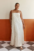 SAMPLE-Melena Dress - Beige Flower