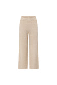 Tan Knit High Waist Soha Pants