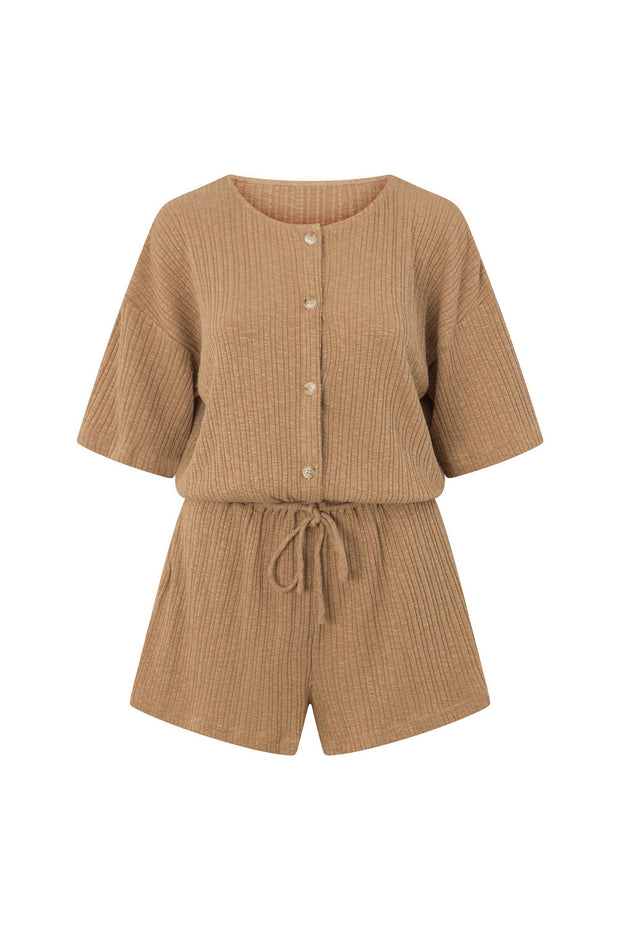 Juniper Playsuit - Biscotti