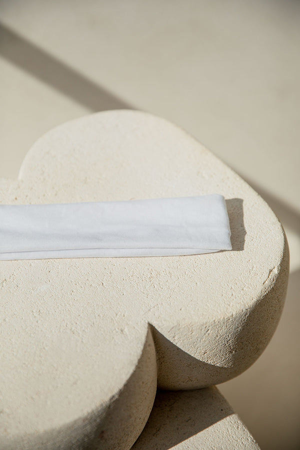 Elle Soft Headband - White