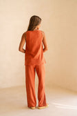 SAMPLE-Dita Top - Blood Orange