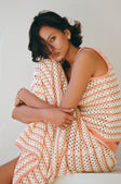 Erin Knit Top - Orange Yellow White