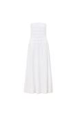 Bridal White Strapless Bow Palais Maxi Dress