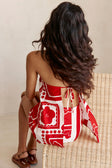 SAMPLE-Tamsin Dress - Red Voyage
