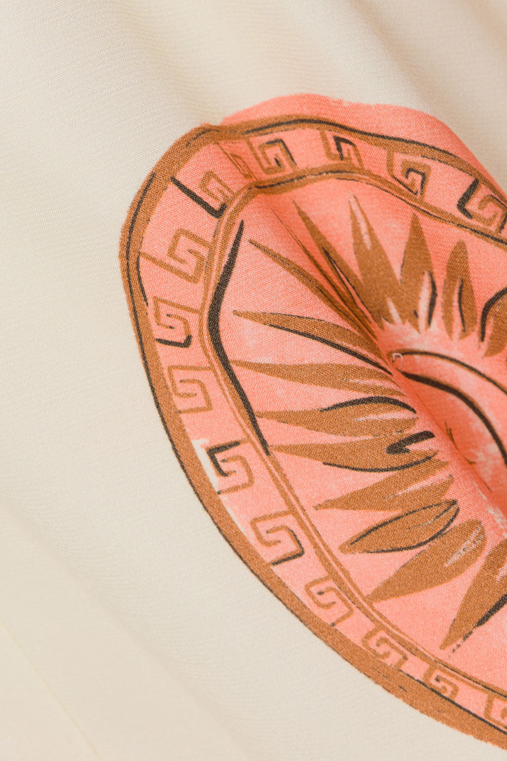 Beige Nomisma Sea Shell Print Drawstring Rosalee Paints