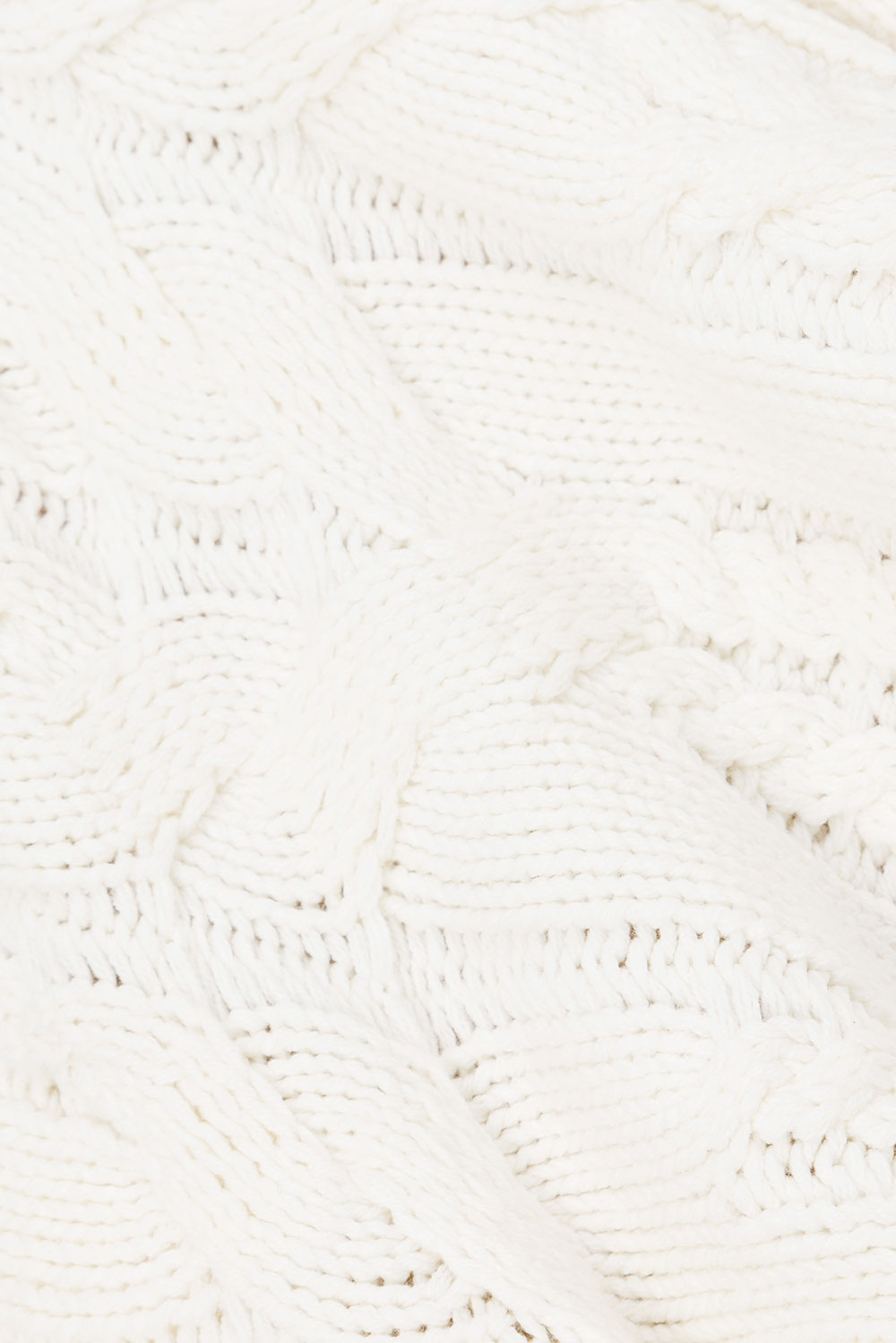 Paquita Button Up Knit Sweater - White