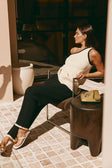 Black Ribbed Aylani Pants