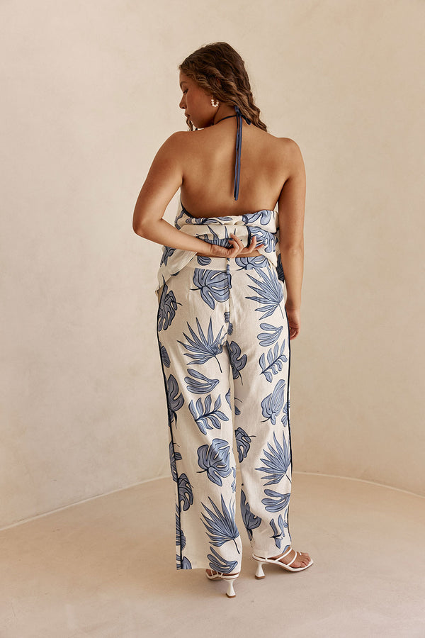 Blue Phylida Azure Print Saphira Trouser Pants