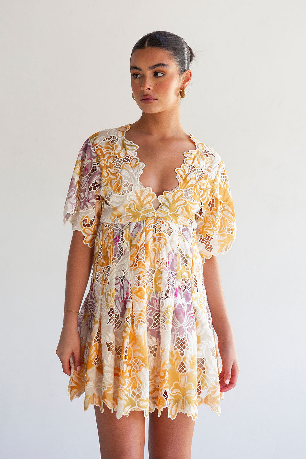 Gramercy Mini Dress - Floreale Mellow