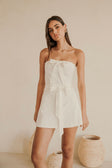 Tulia Tie Mini Dress - White