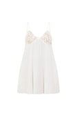 Bridal White Lace Strappy Babydoll Mini Bambi Dress