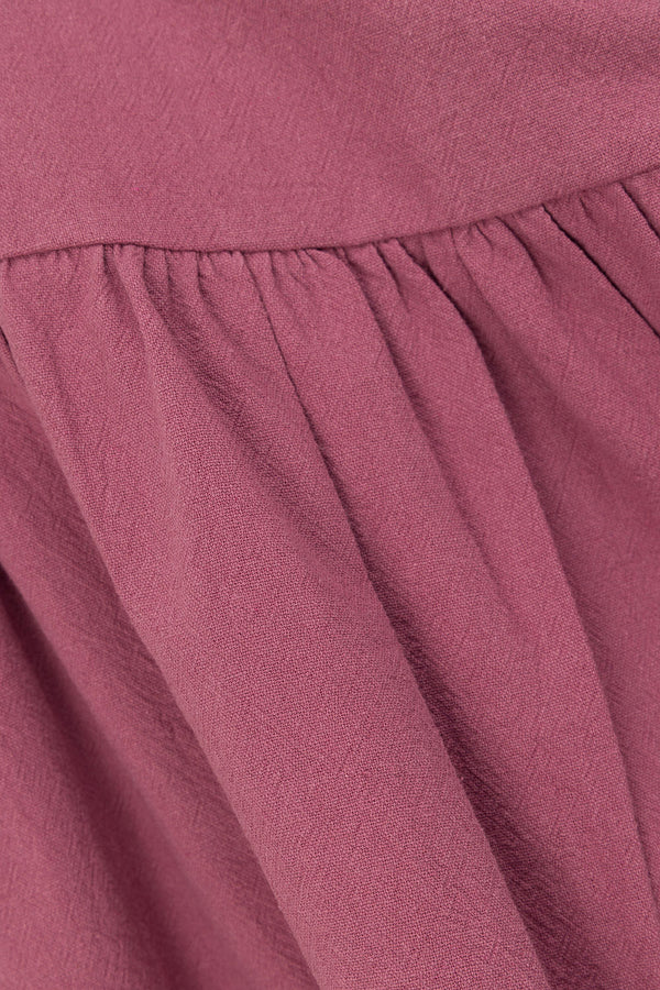 Musk Pink Button Mini Alfresco Dress