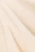 Cream Silky V Neck Cut Out Mini Via Dress